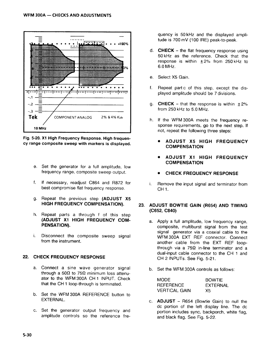 Tektronix WFM 300A User Manual | Page 116 / 212