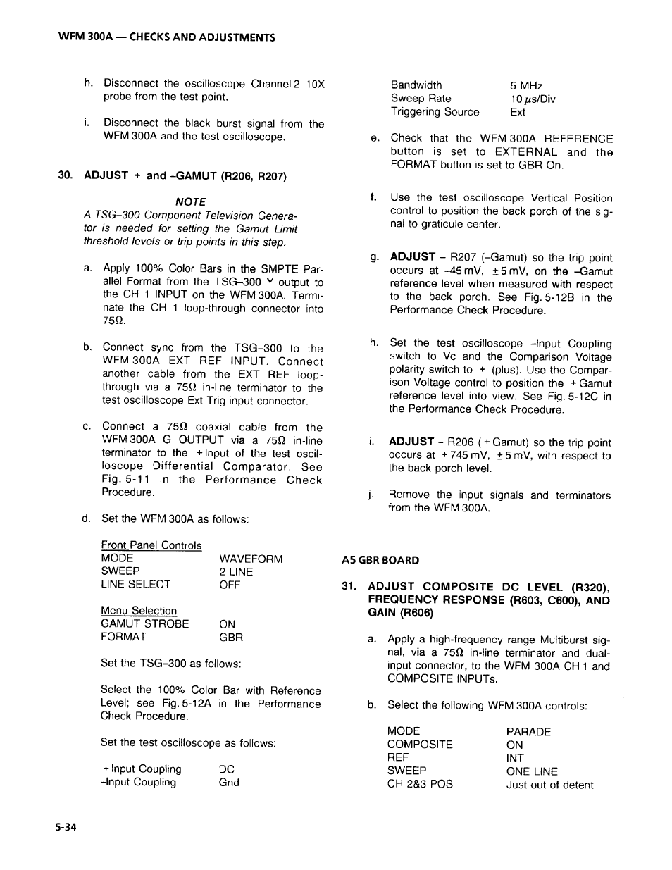 Tektronix WFM 300A User Manual | Page 120 / 212
