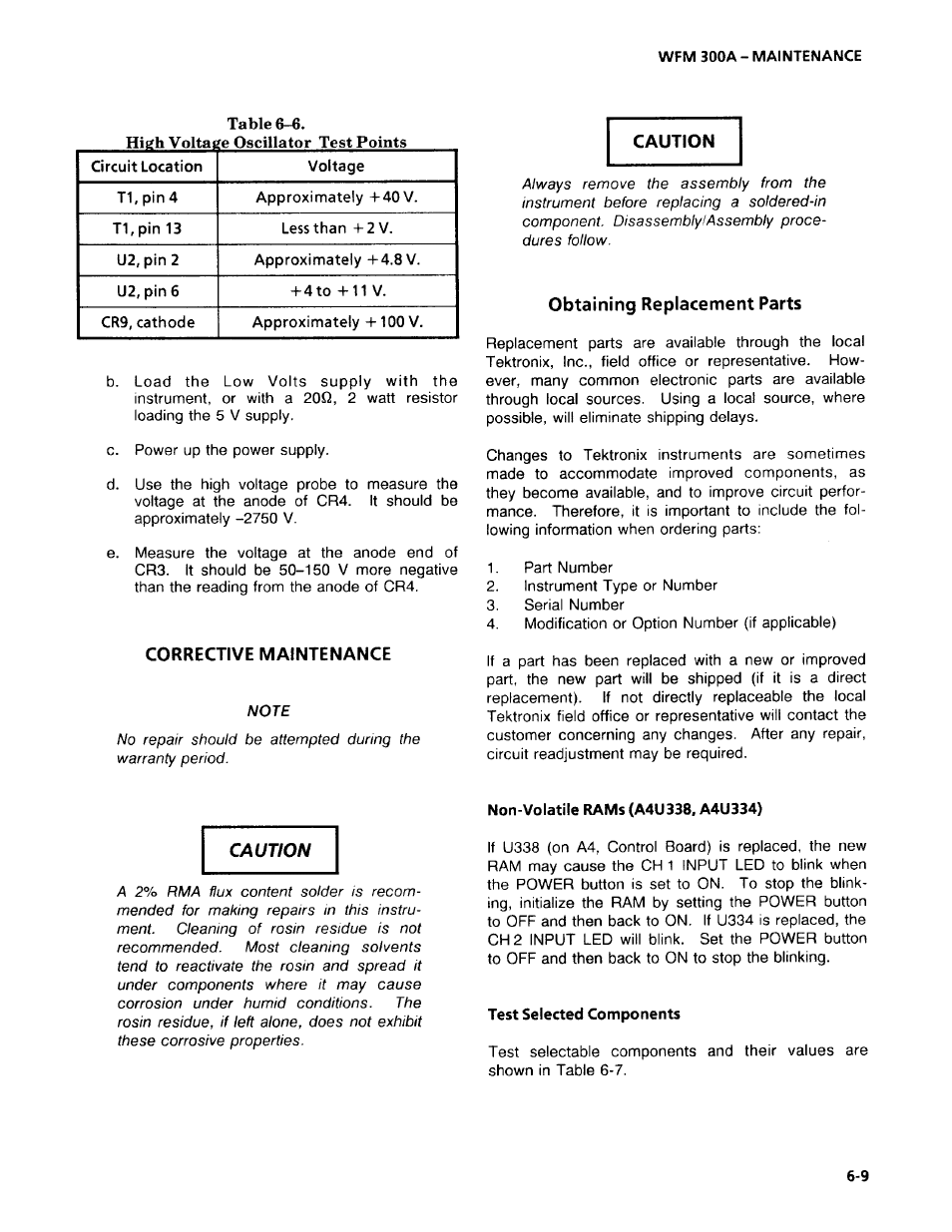 Tektronix WFM 300A User Manual | Page 131 / 212