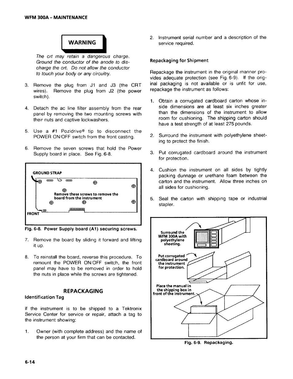 Tektronix WFM 300A User Manual | Page 136 / 212