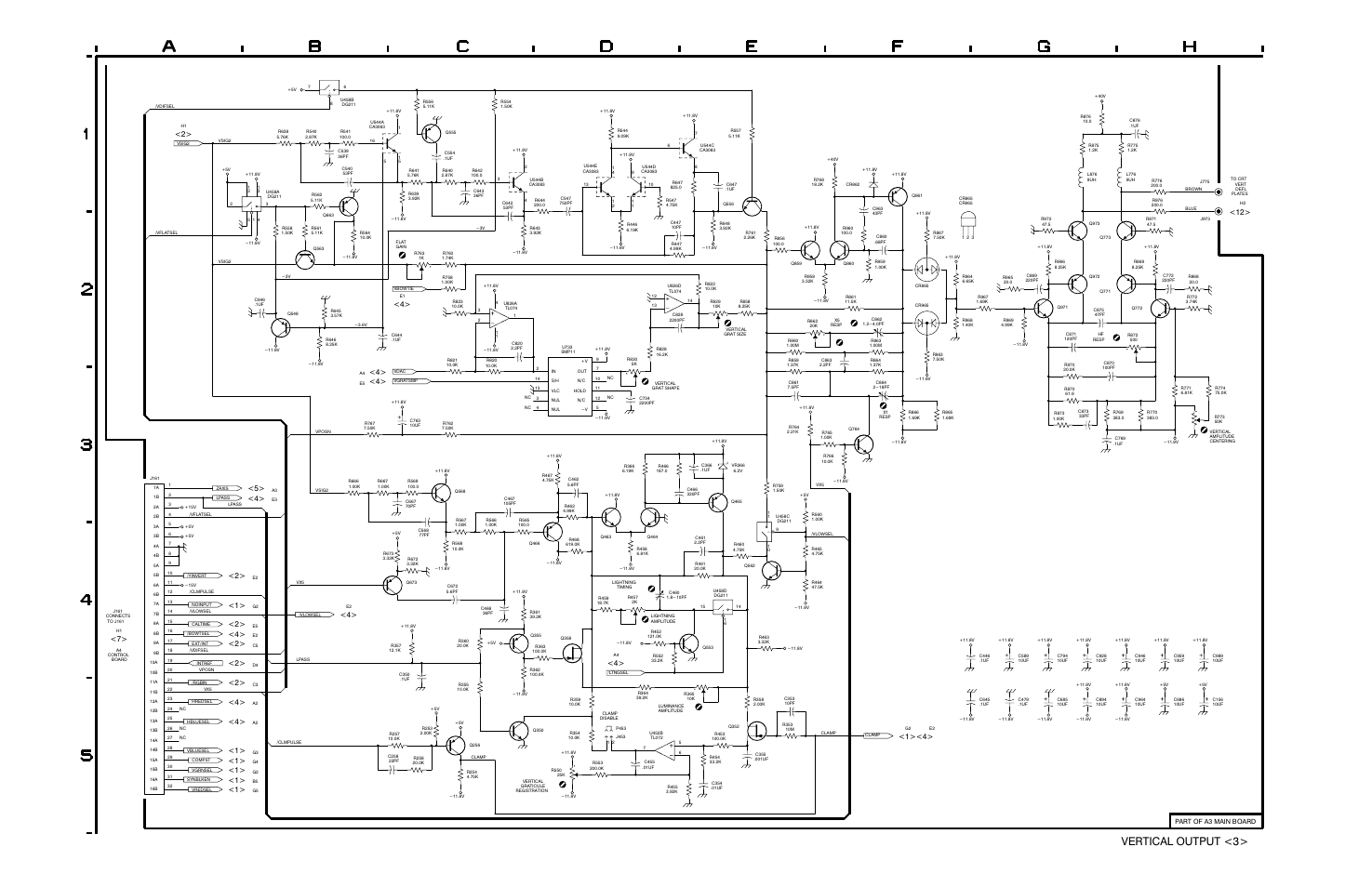 Times 5 vertical, Output vertical | Tektronix WFM 300A User Manual | Page 183 / 212
