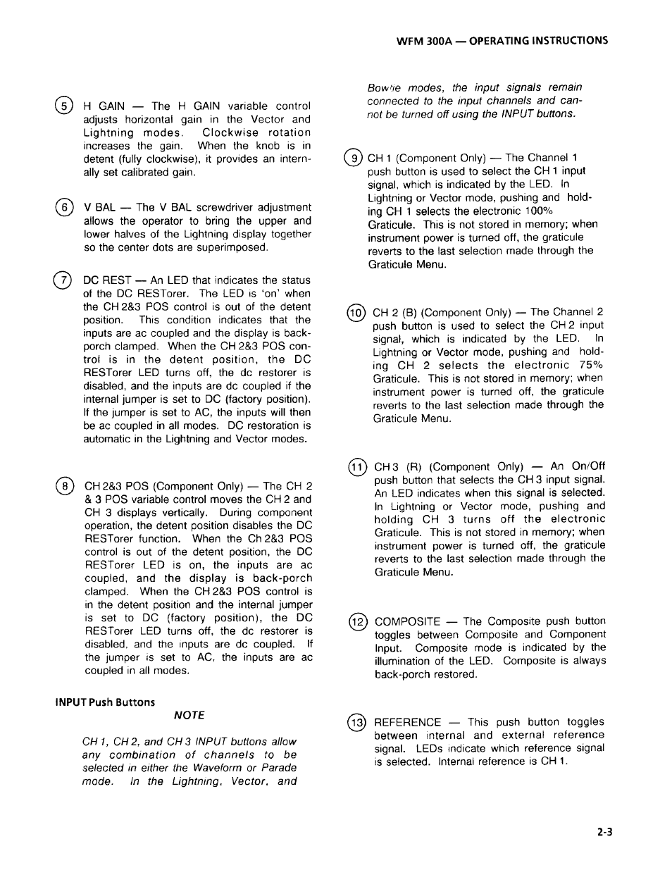 Tektronix WFM 300A User Manual | Page 31 / 212