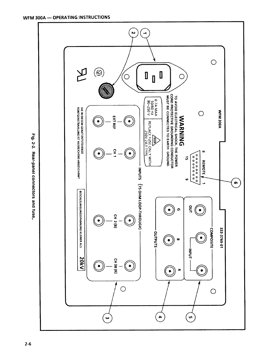 Tektronix WFM 300A User Manual | Page 34 / 212