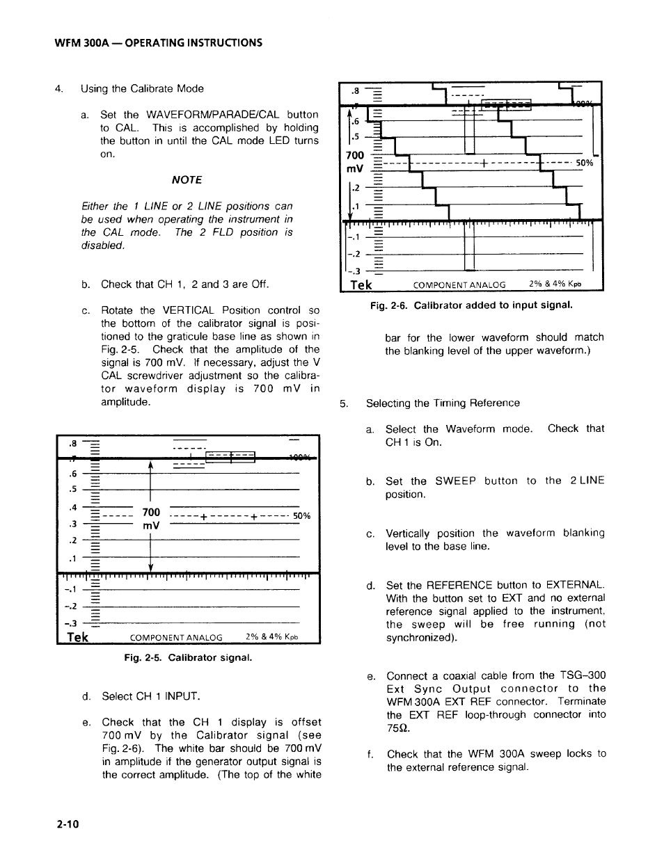 Tektronix WFM 300A User Manual | Page 38 / 212