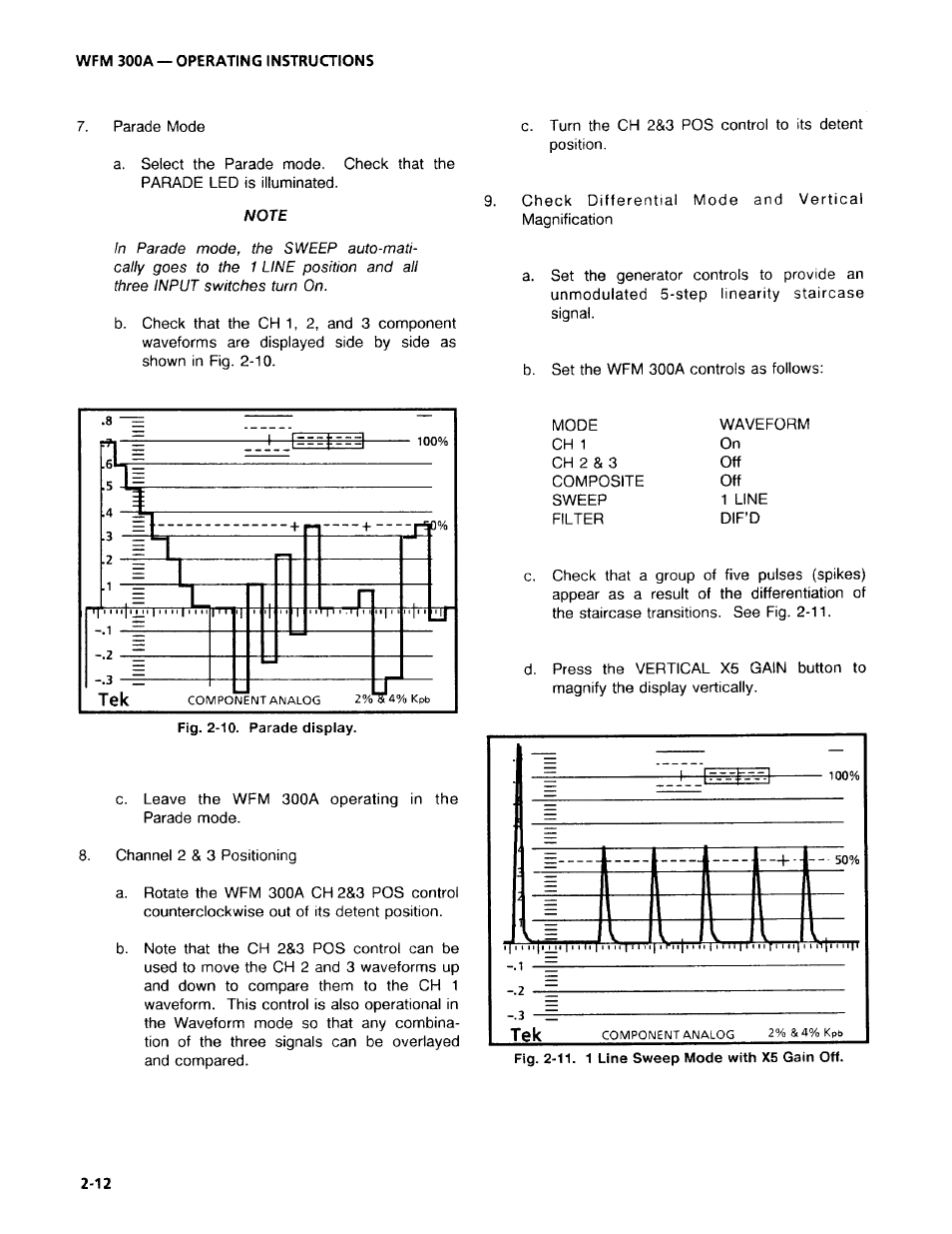 Tektronix WFM 300A User Manual | Page 40 / 212