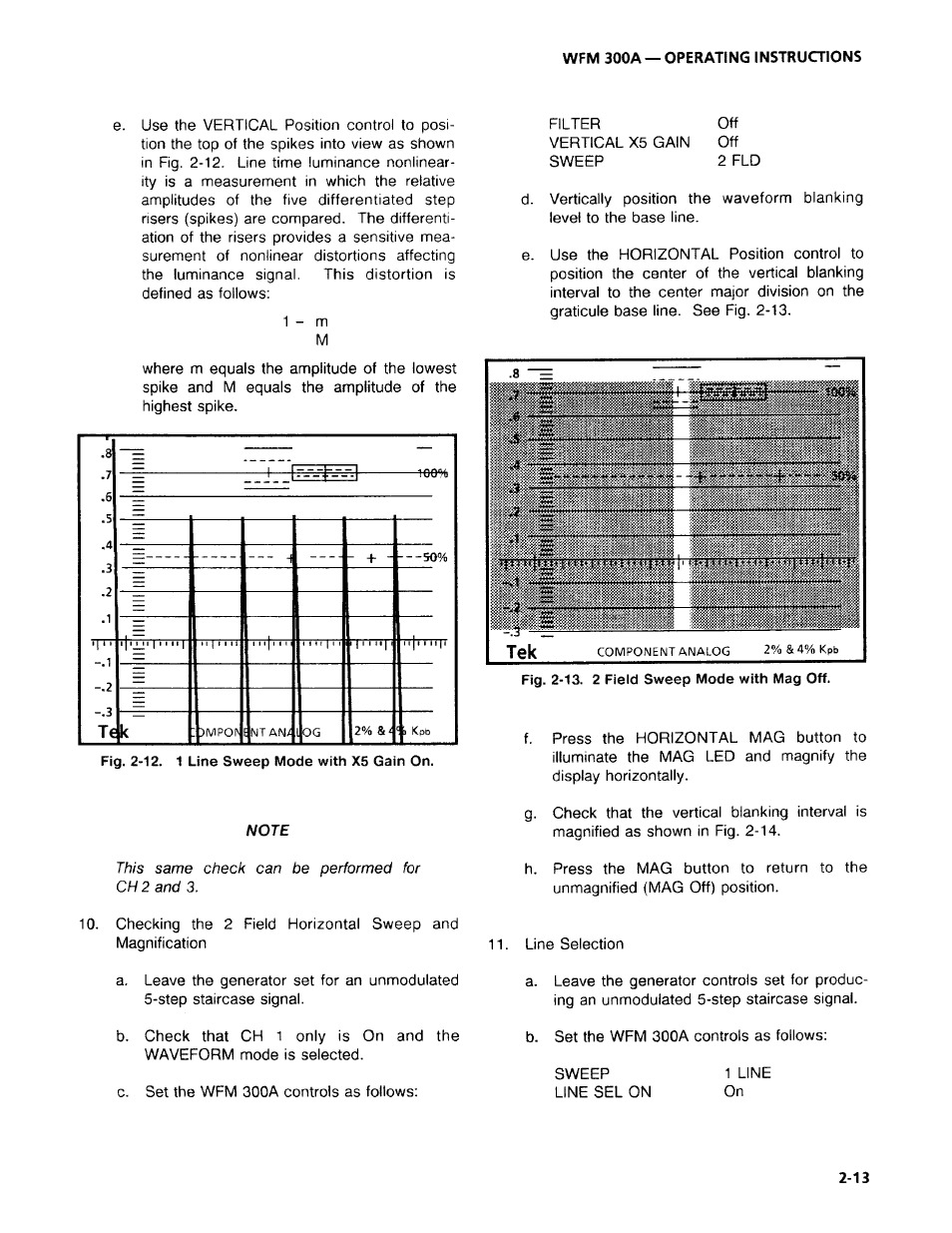 Tektronix WFM 300A User Manual | Page 41 / 212