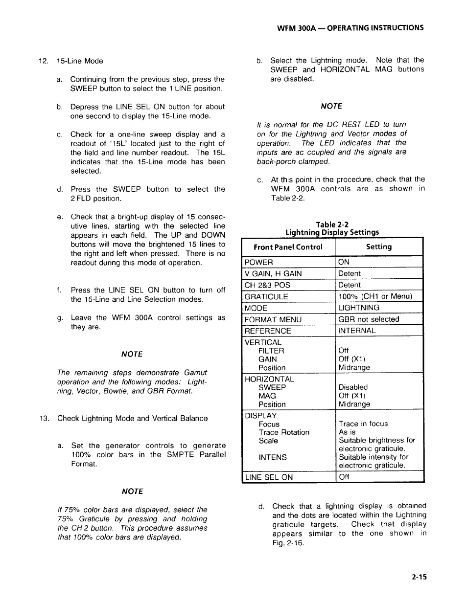 Tektronix WFM 300A User Manual | Page 43 / 212