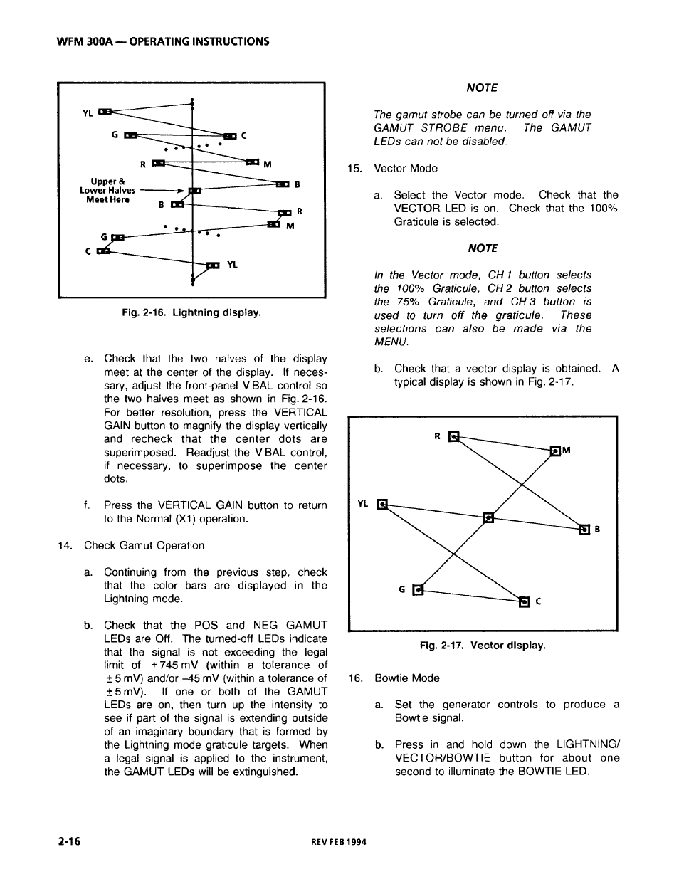 Tektronix WFM 300A User Manual | Page 44 / 212