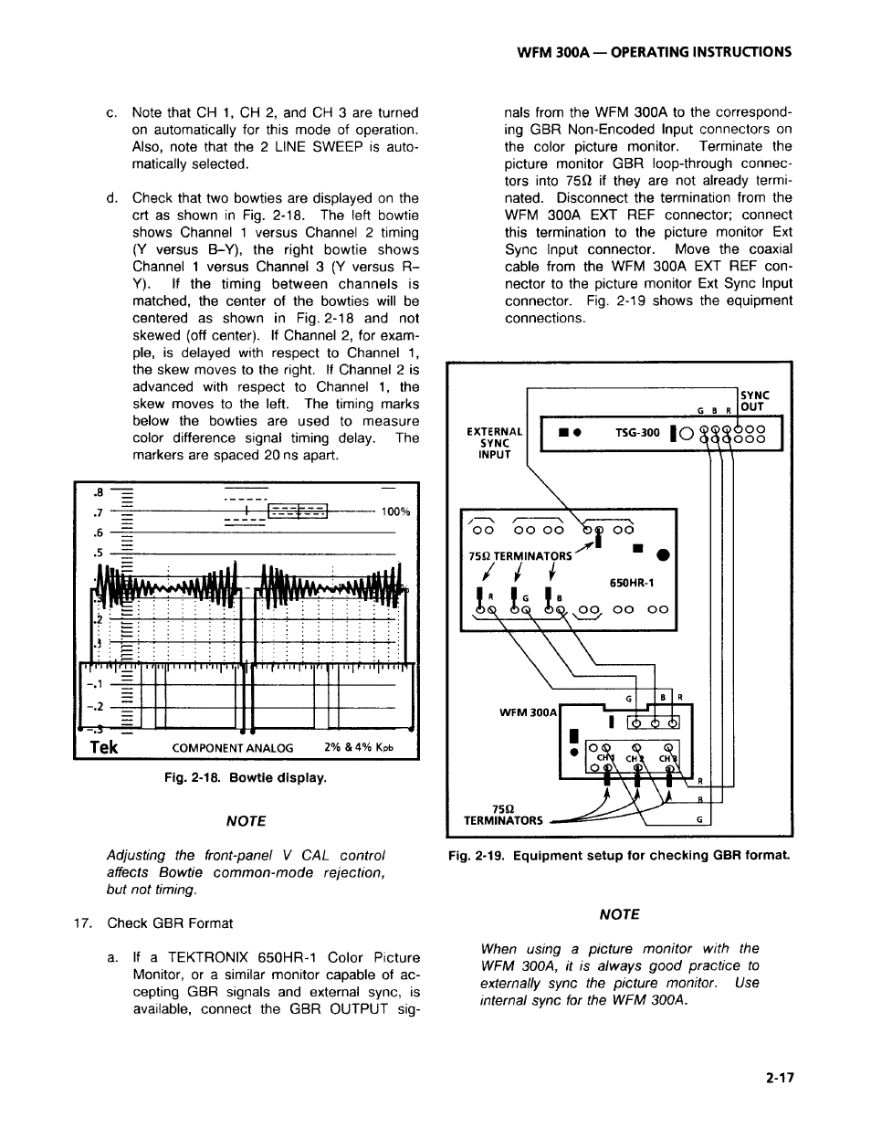 Tektronix WFM 300A User Manual | Page 45 / 212