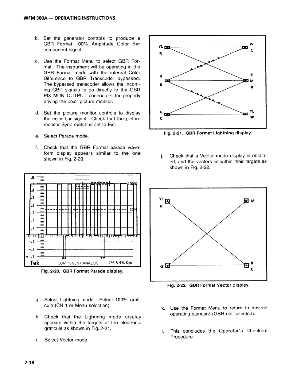 Tektronix WFM 300A User Manual | Page 46 / 212