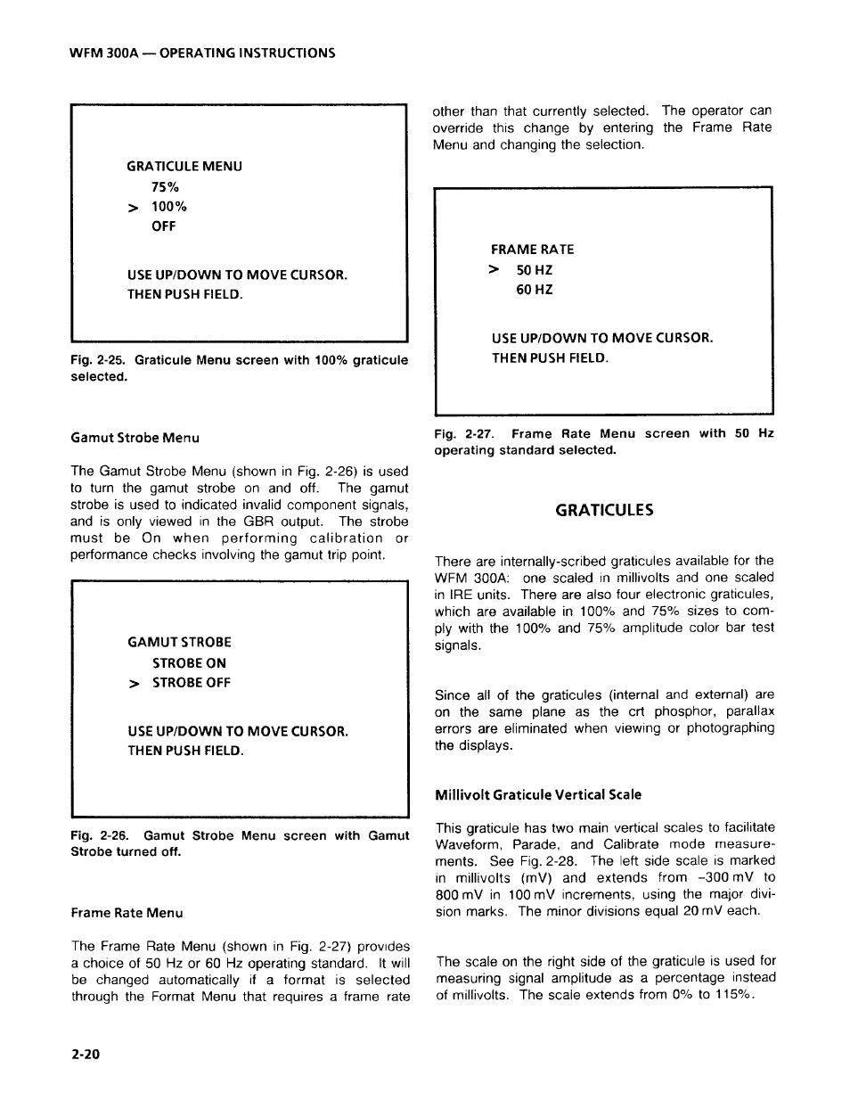 Tektronix WFM 300A User Manual | Page 48 / 212