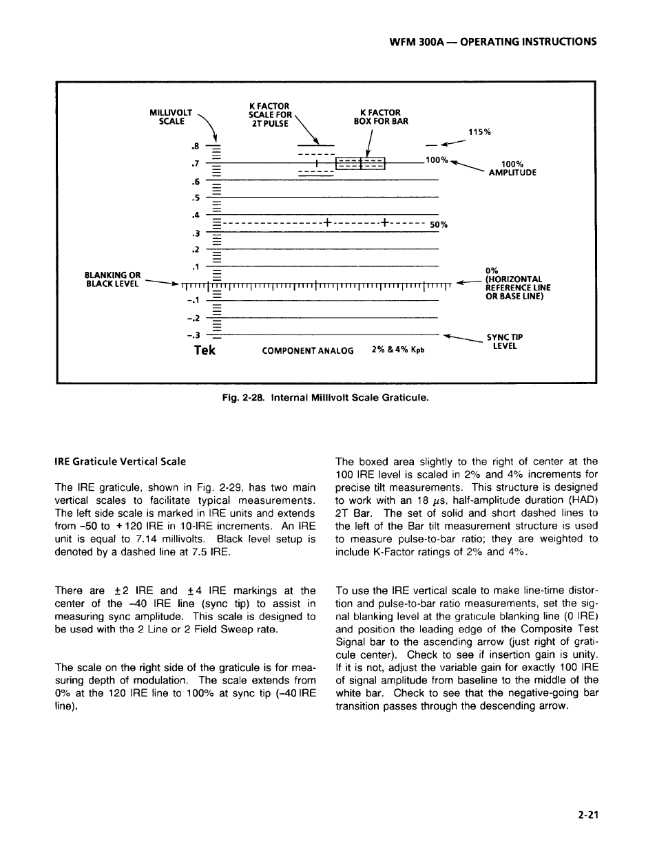 Tektronix WFM 300A User Manual | Page 49 / 212