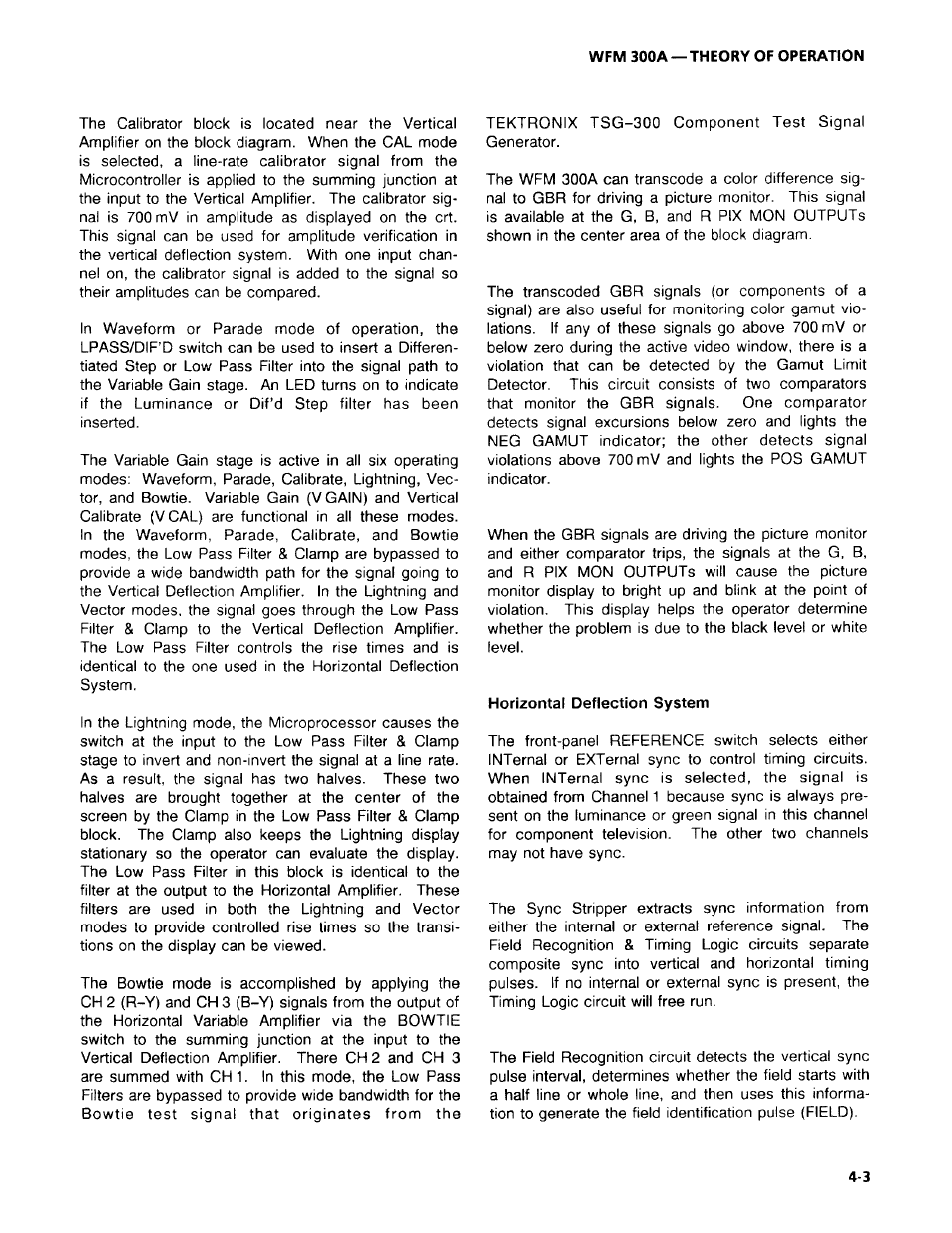 Tektronix WFM 300A User Manual | Page 65 / 212