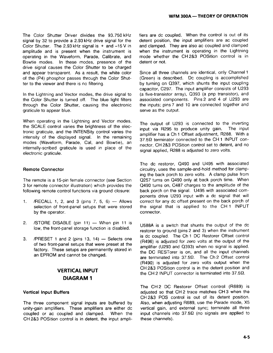 Tektronix WFM 300A User Manual | Page 67 / 212