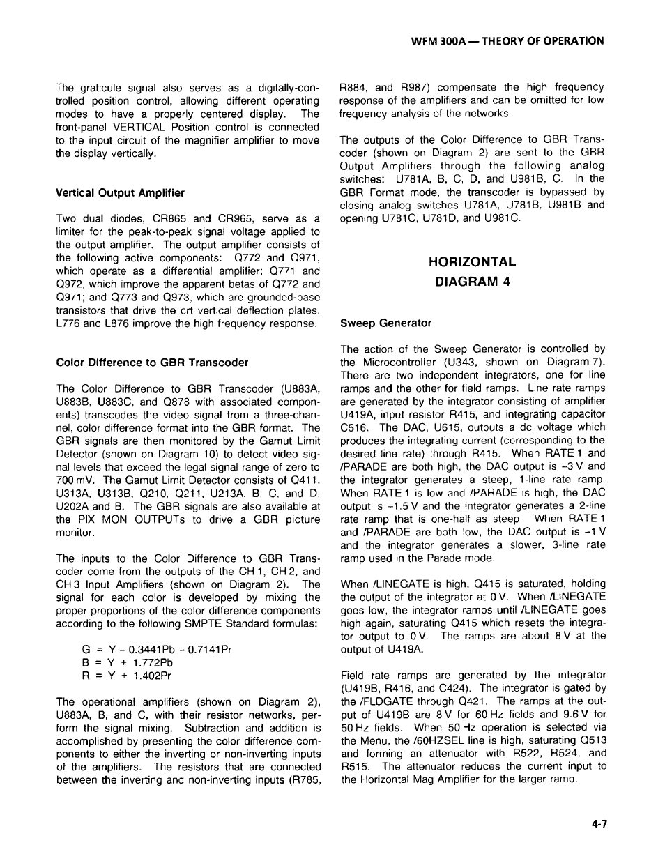 Tektronix WFM 300A User Manual | Page 69 / 212
