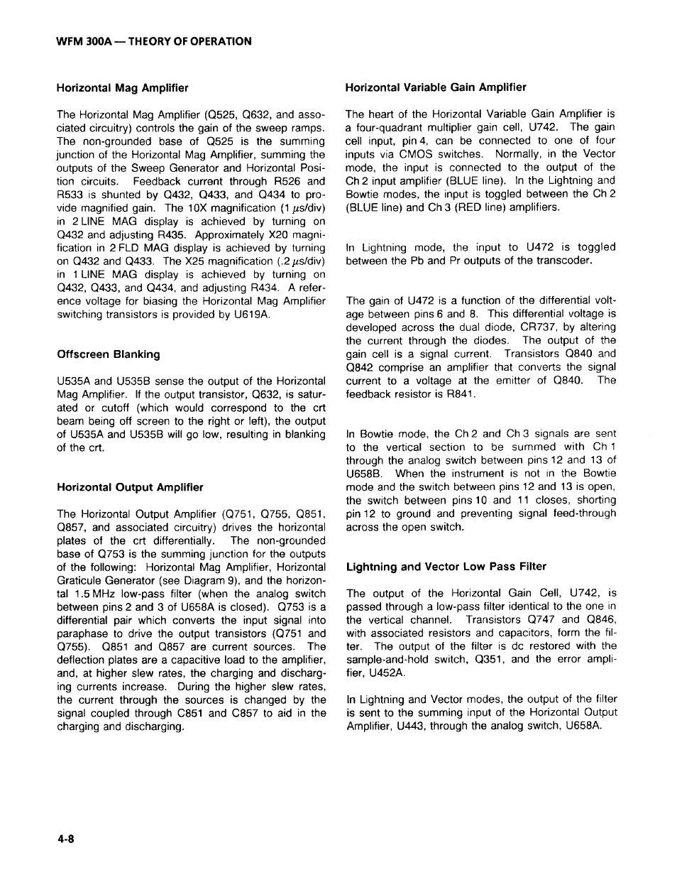 Tektronix WFM 300A User Manual | Page 70 / 212