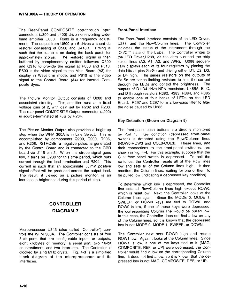 Tektronix WFM 300A User Manual | Page 72 / 212