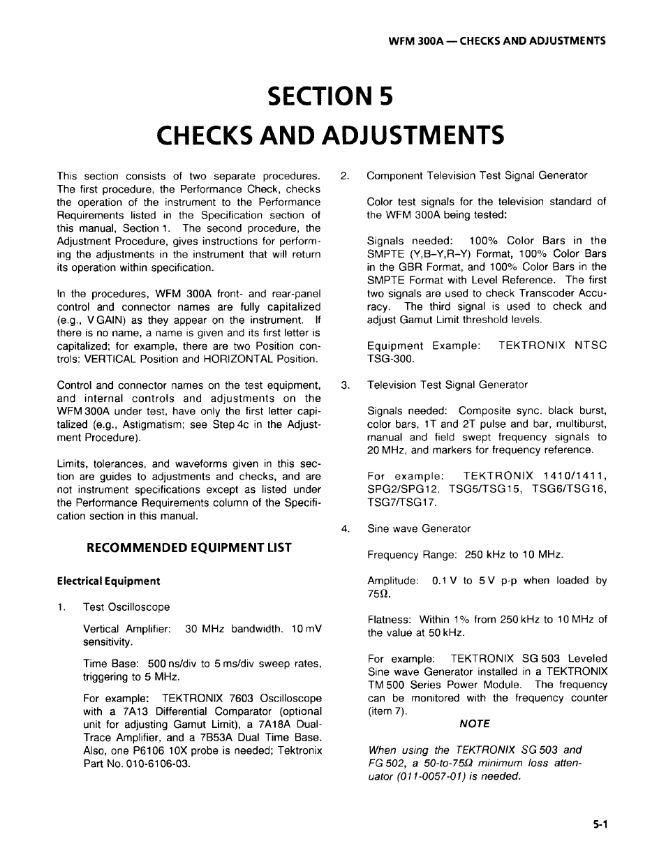 Tektronix WFM 300A User Manual | Page 87 / 212