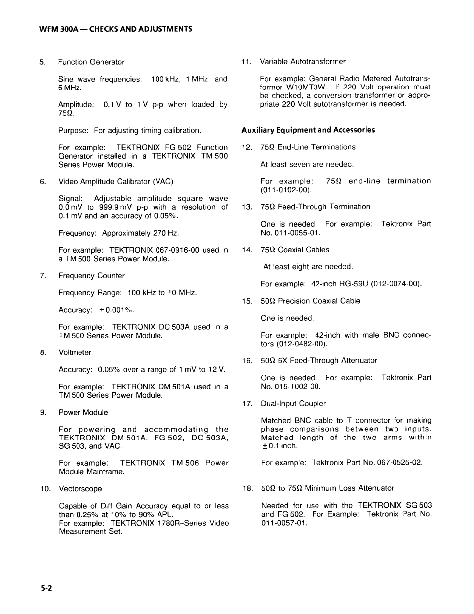 Tektronix WFM 300A User Manual | Page 88 / 212