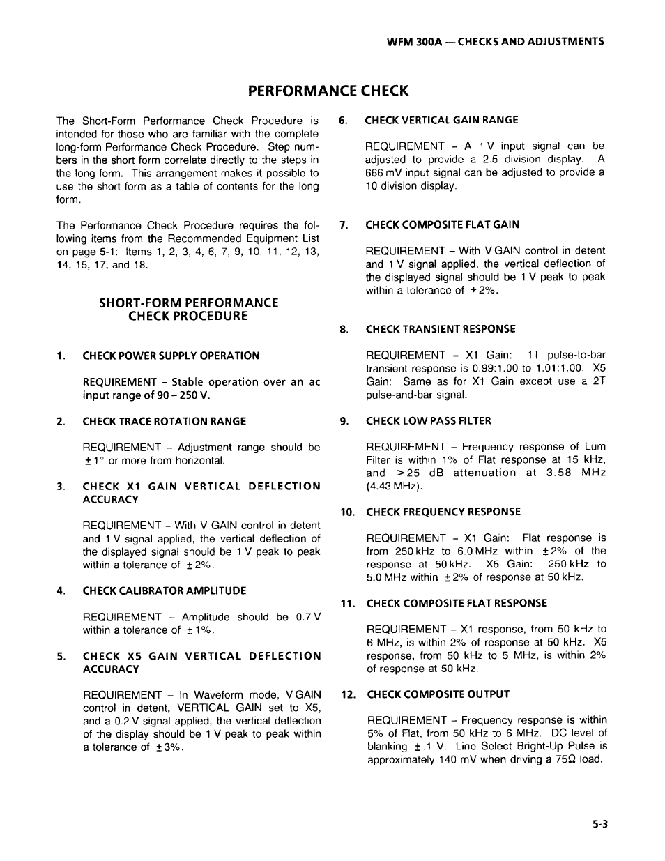 Tektronix WFM 300A User Manual | Page 89 / 212