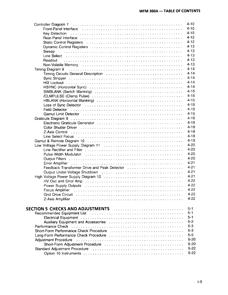 Tektronix WFM 300A User Manual | Page 9 / 212
