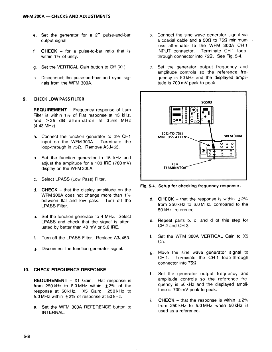 Tektronix WFM 300A User Manual | Page 94 / 212