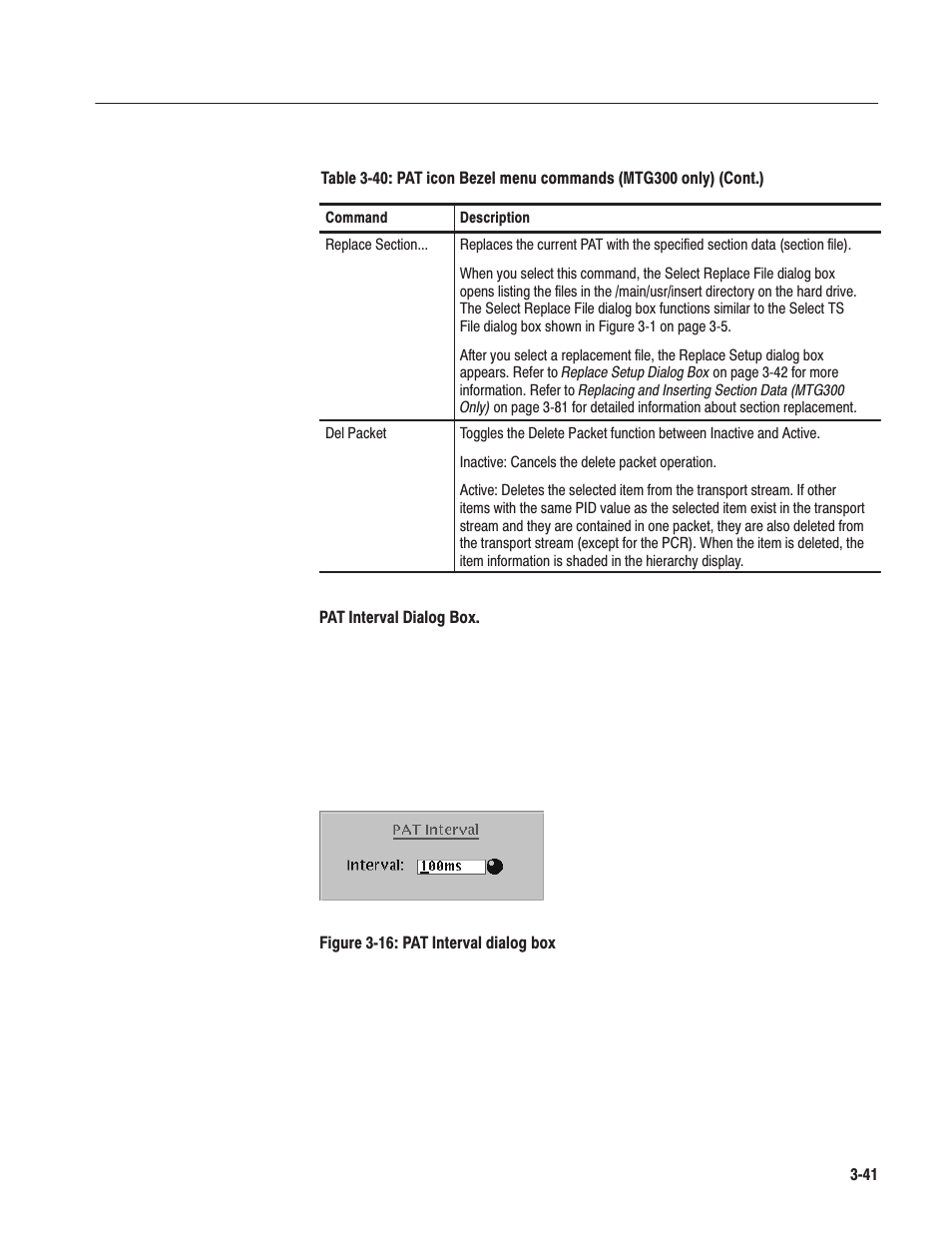 Tektronix MTG100 User Manual | Page 100 / 250