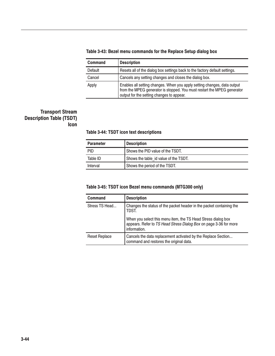 Tektronix MTG100 User Manual | Page 103 / 250