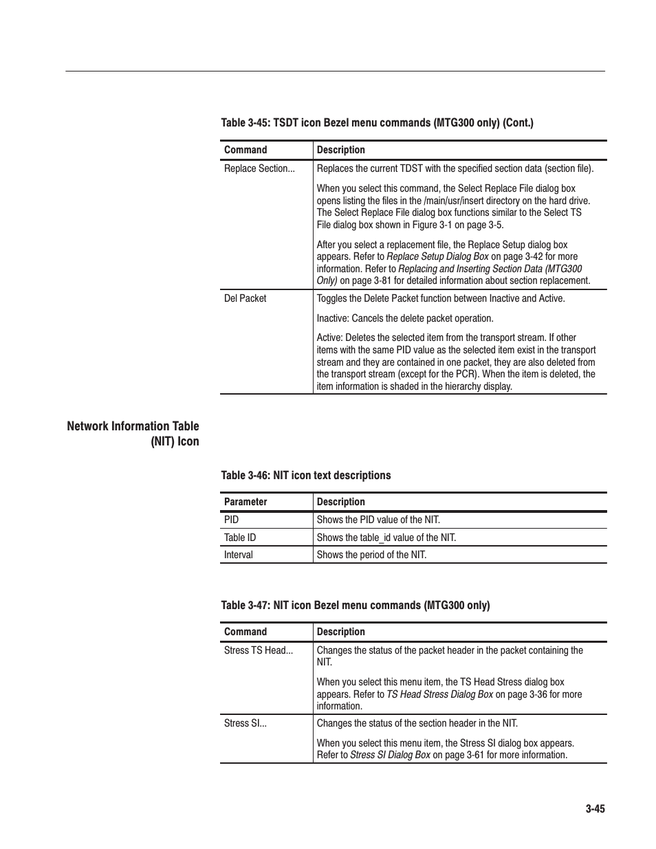 Tektronix MTG100 User Manual | Page 104 / 250