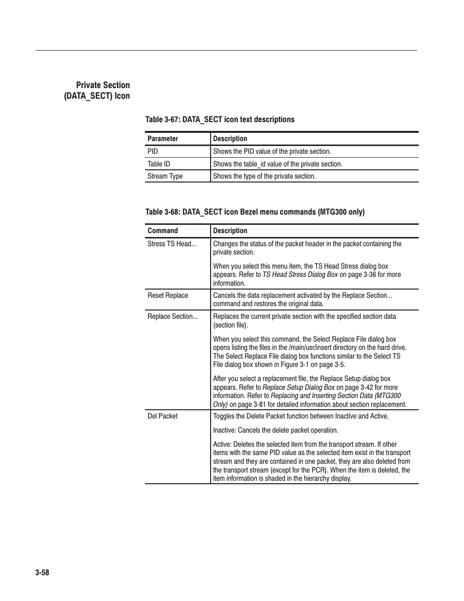 Tektronix MTG100 User Manual | Page 117 / 250