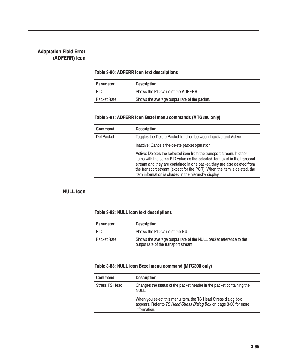 Tektronix MTG100 User Manual | Page 124 / 250
