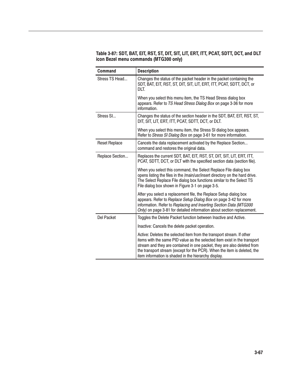 Tektronix MTG100 User Manual | Page 126 / 250