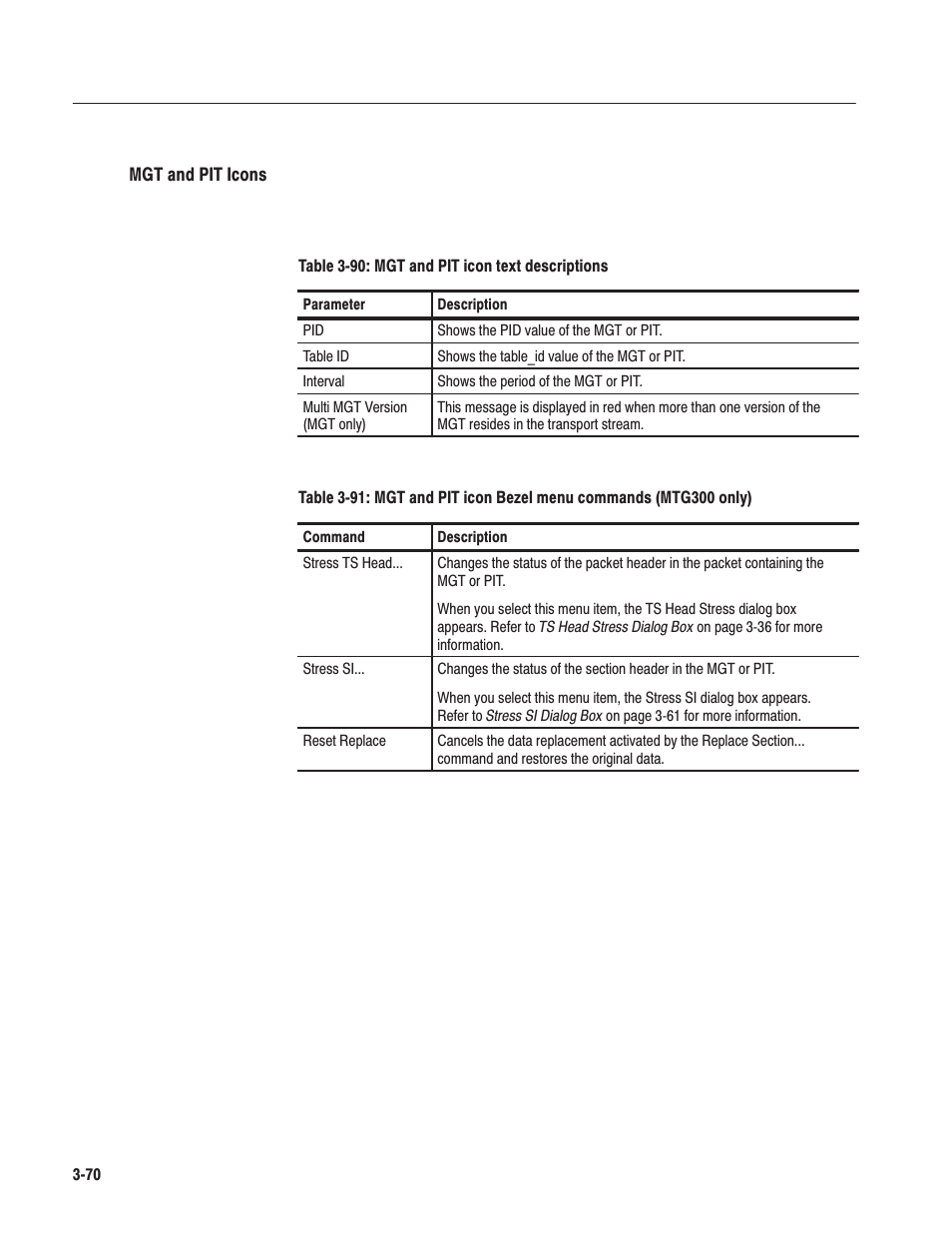 Tektronix MTG100 User Manual | Page 129 / 250