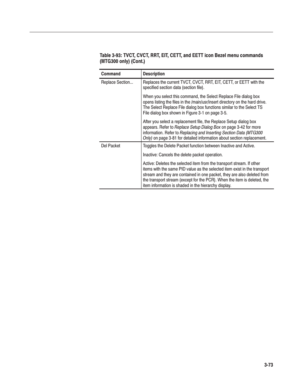 Tektronix MTG100 User Manual | Page 132 / 250