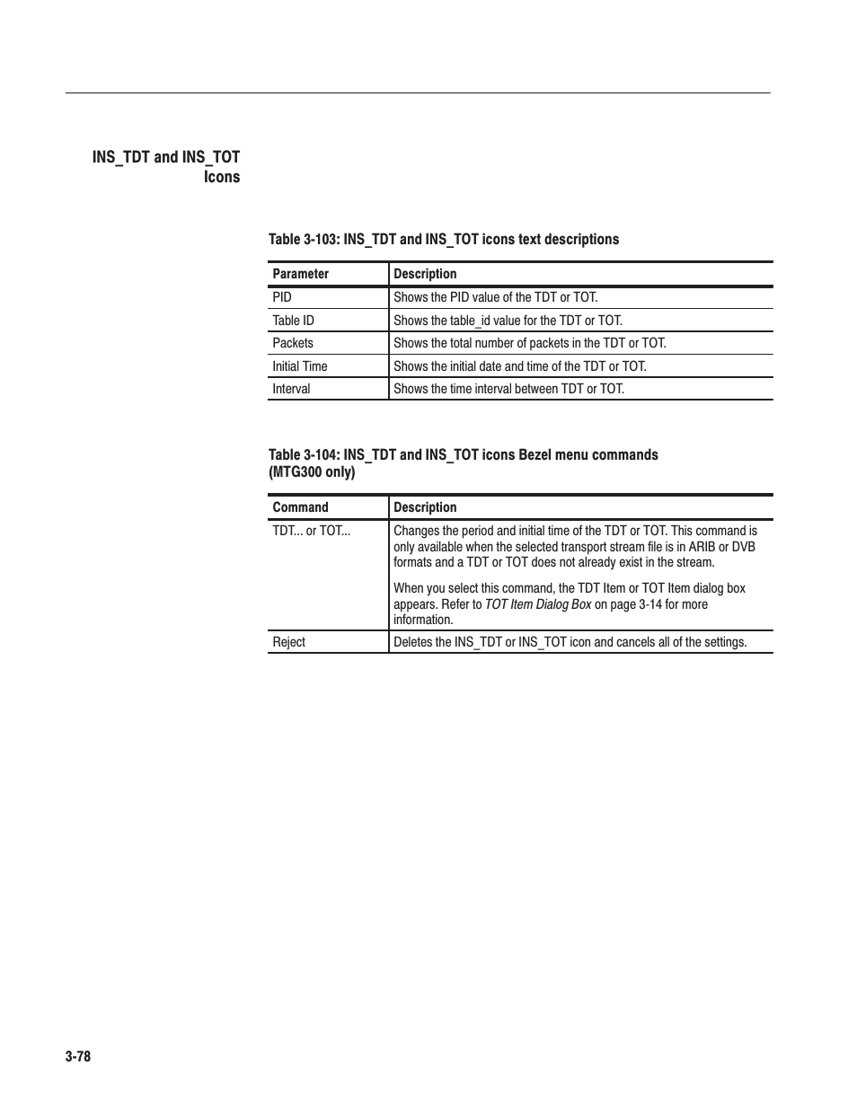 Tektronix MTG100 User Manual | Page 137 / 250