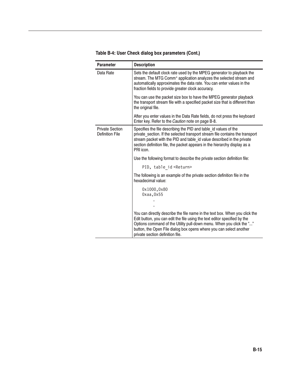 Tektronix MTG100 User Manual | Page 188 / 250