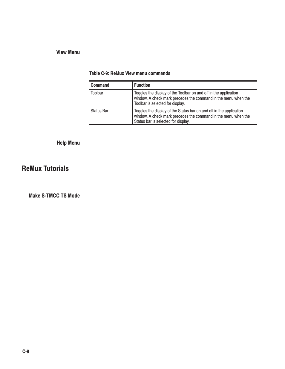 Remux tutorials | Tektronix MTG100 User Manual | Page 207 / 250