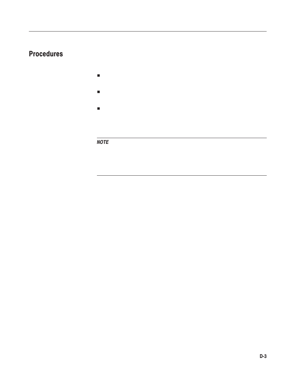 Procedures | Tektronix MTG100 User Manual | Page 224 / 250
