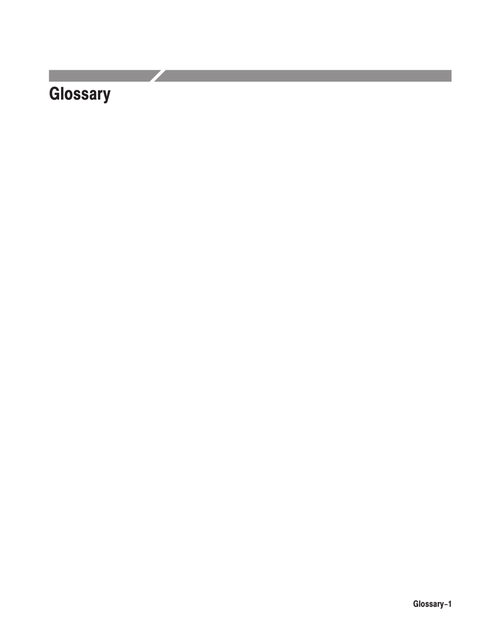 Glossary | Tektronix MTG100 User Manual | Page 242 / 250