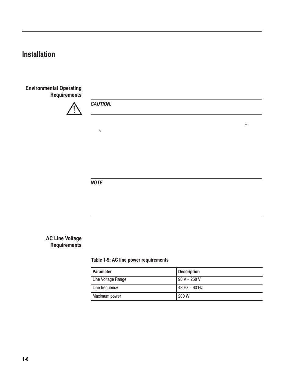 Installation | Tektronix MTG100 User Manual | Page 27 / 250