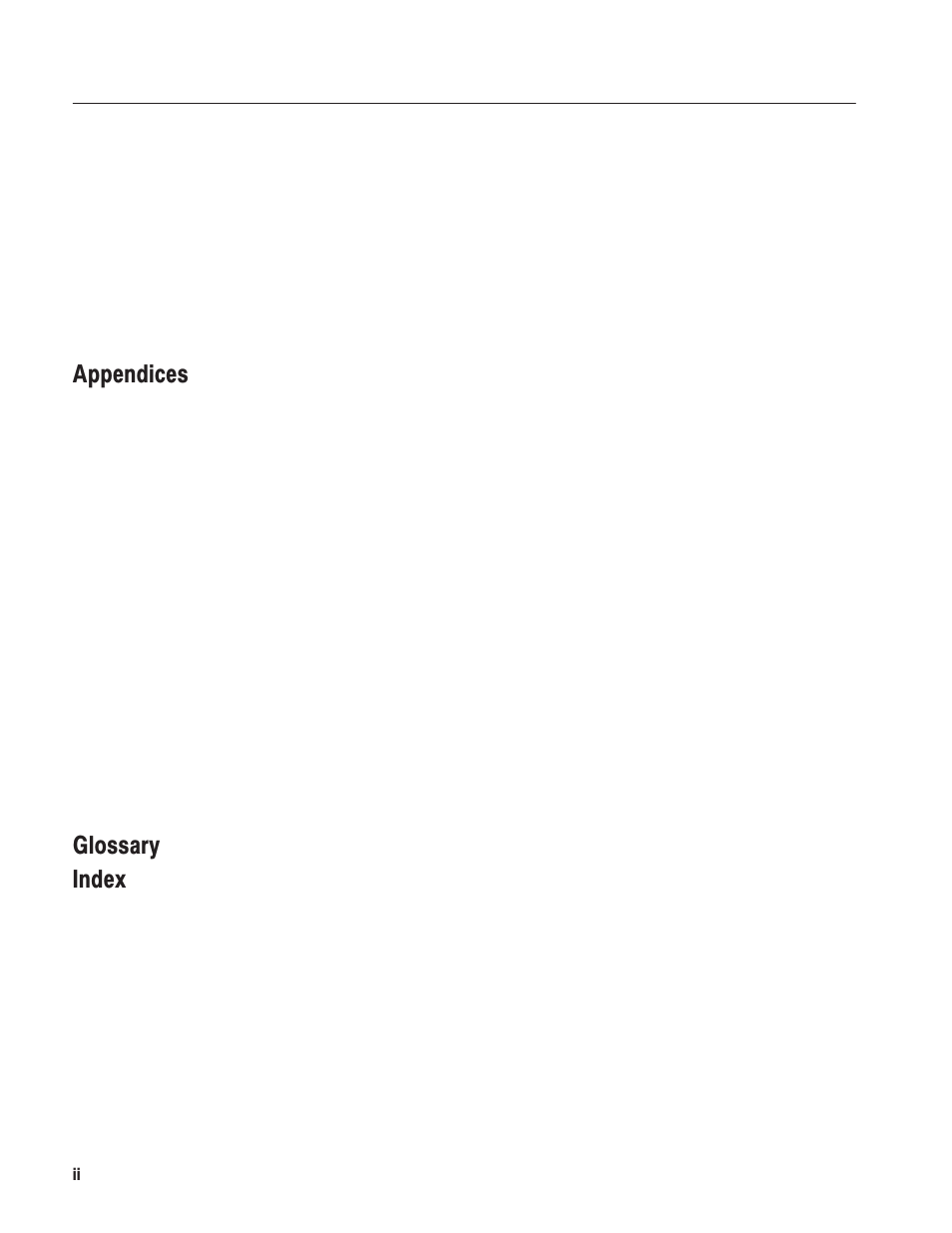 Appendices, Glossary index | Tektronix MTG100 User Manual | Page 7 / 250