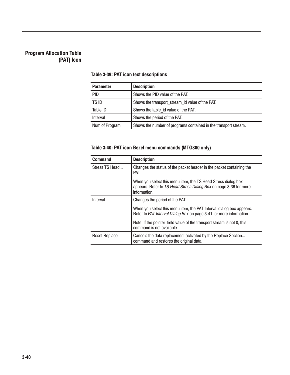 Tektronix MTG100 User Manual | Page 99 / 250