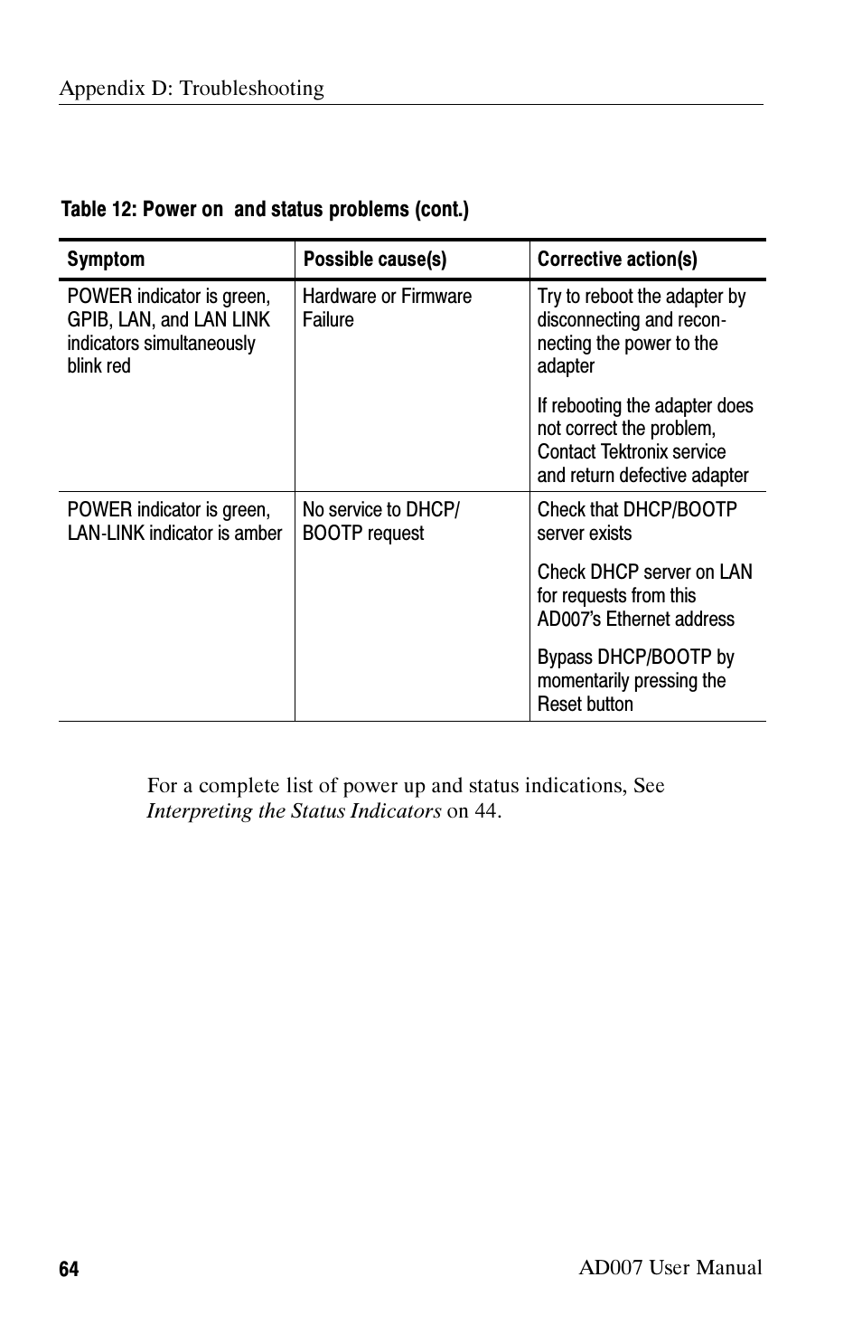 Tektronix AD007 User Manual | Page 78 / 88