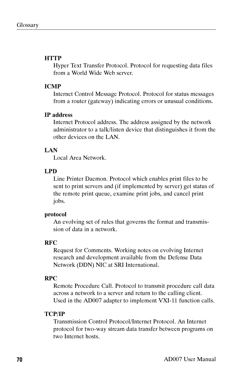 Tektronix AD007 User Manual | Page 84 / 88