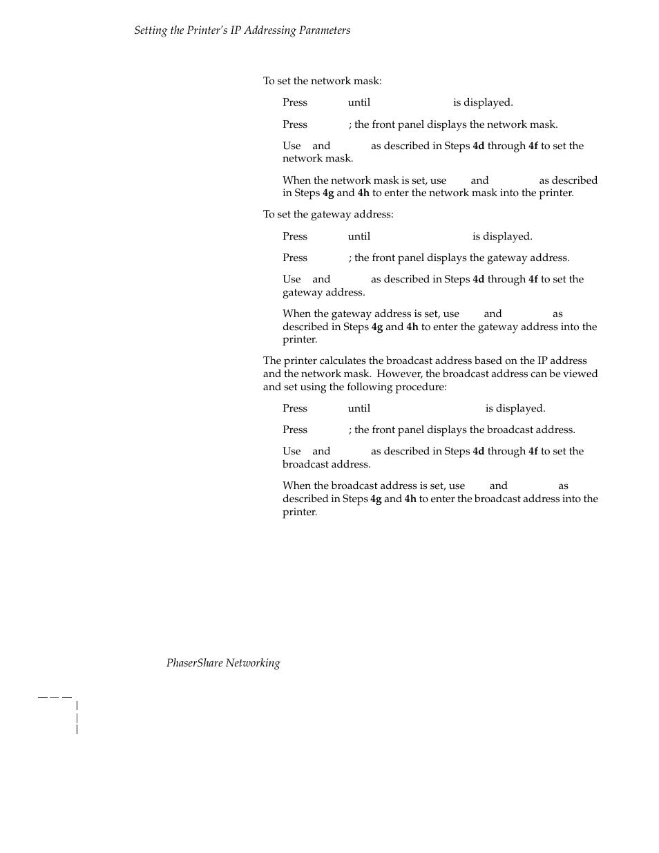 Tektronix Phasershare Printer User Manual | Page 60 / 82