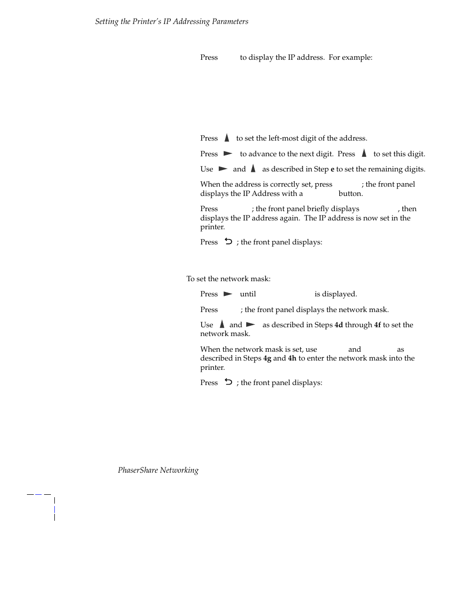 Tektronix Phasershare Printer User Manual | Page 62 / 82