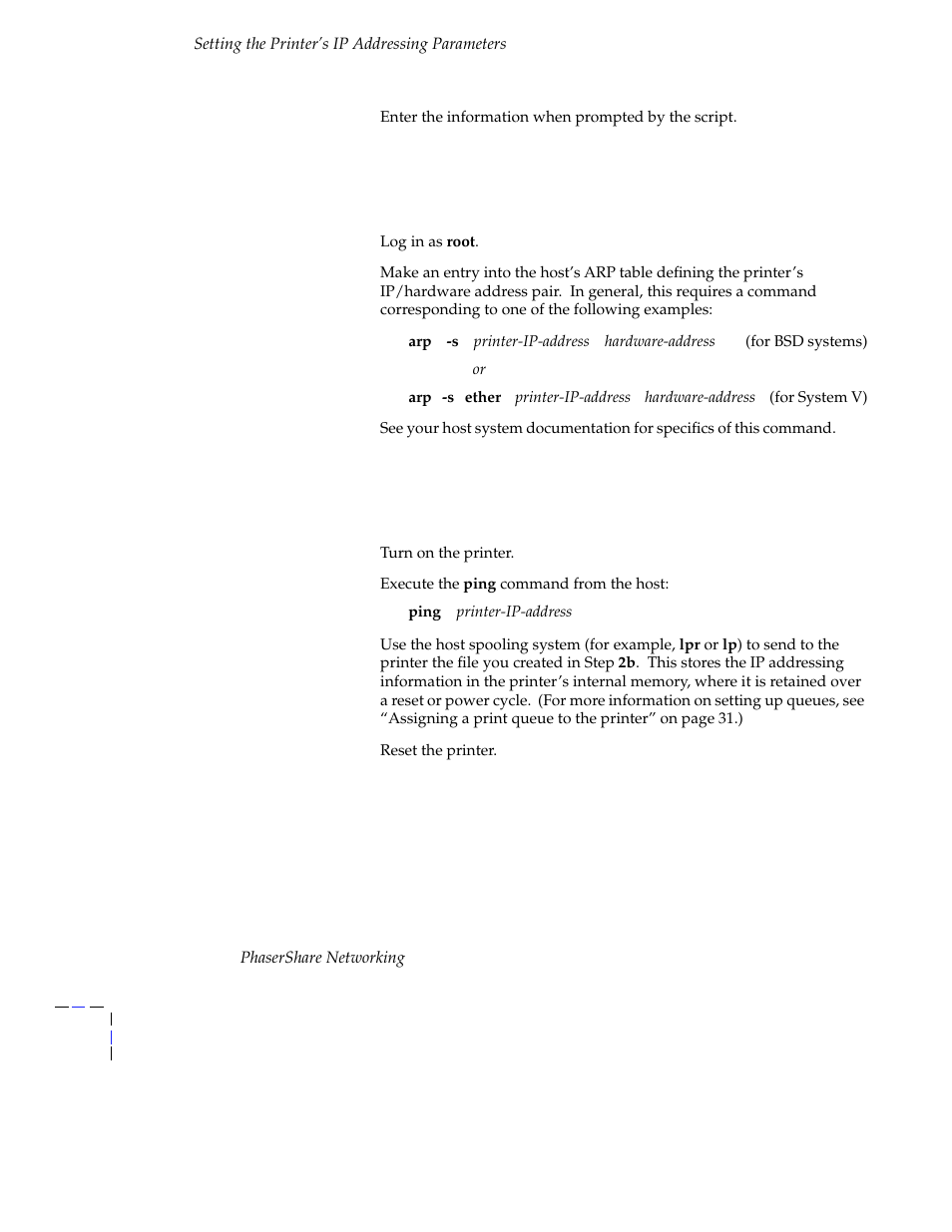 Tektronix Phasershare Printer User Manual | Page 72 / 82