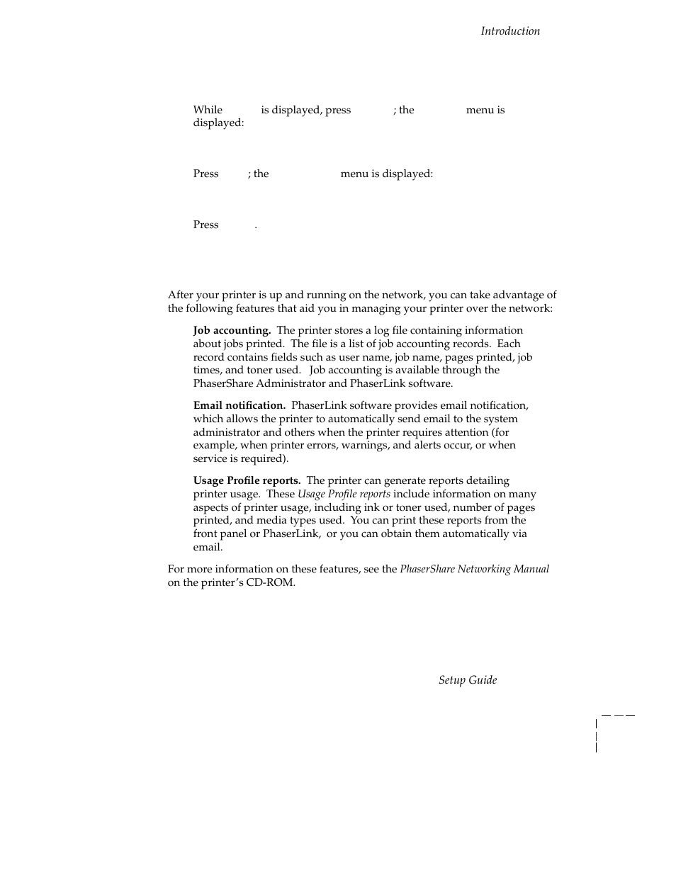 Printer management, Printer management 3 | Tektronix Phasershare Printer User Manual | Page 9 / 82