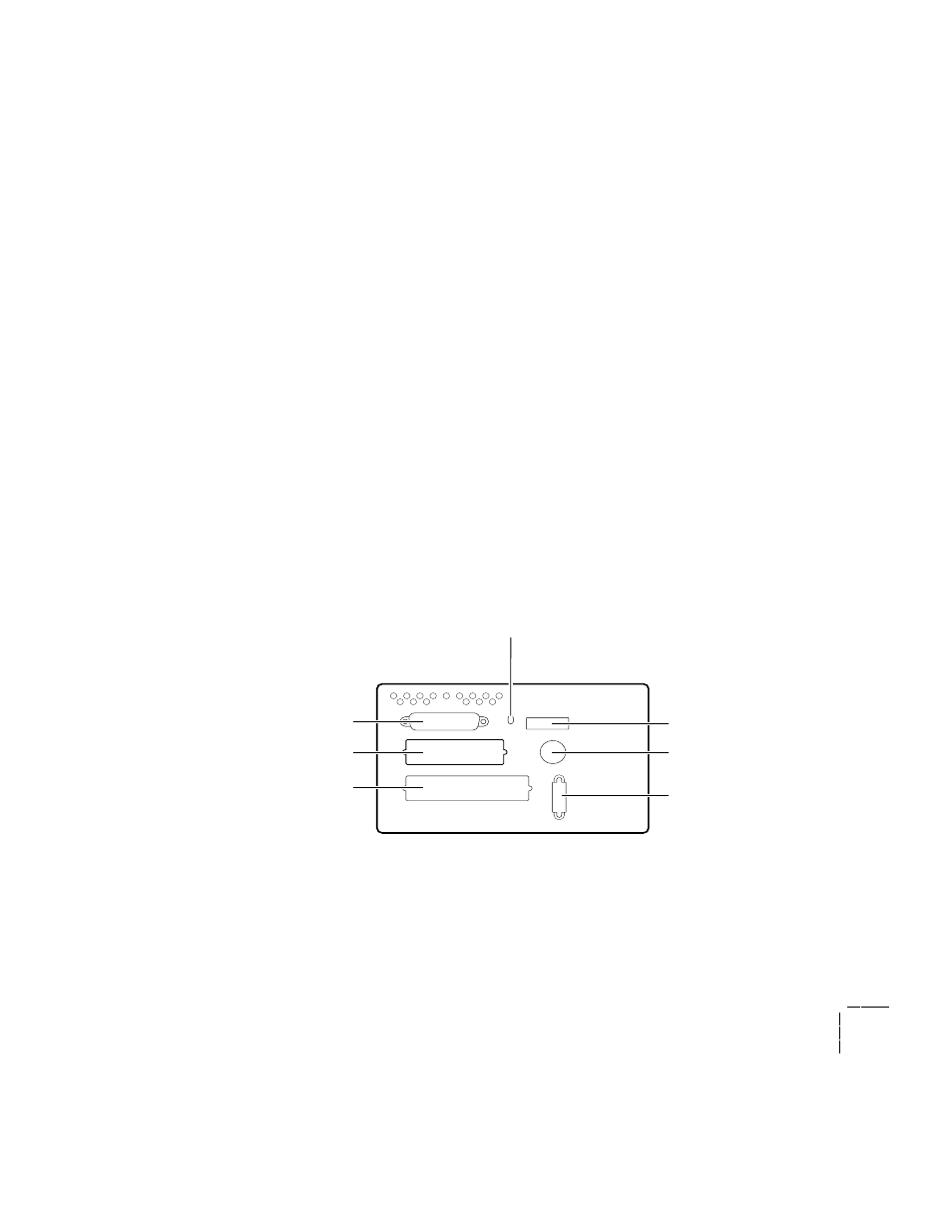 Rear panel (phaser 220i) | Tektronix 220e User Manual | Page 99 / 132