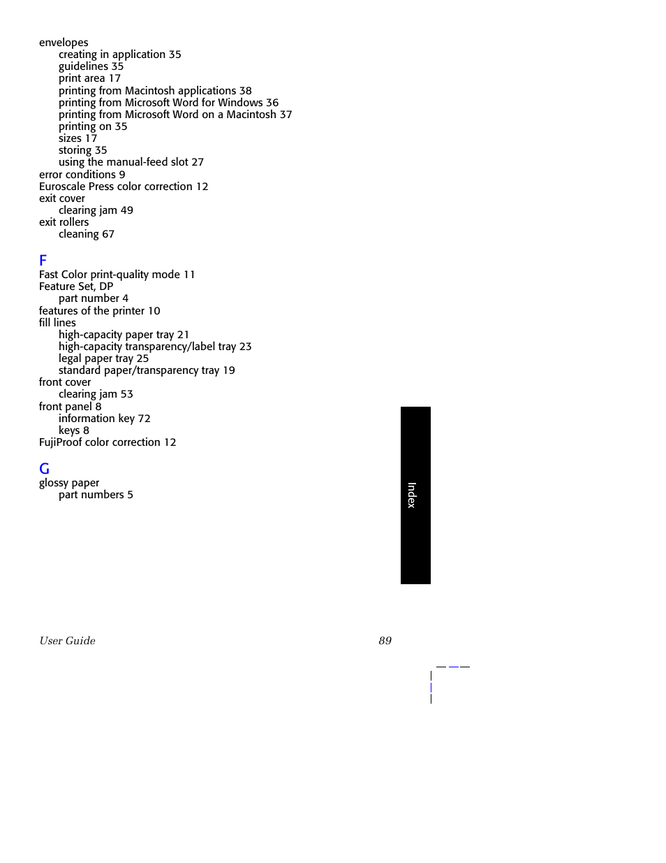 Tektronix Phaser 8200 User Manual | Page 103 / 109